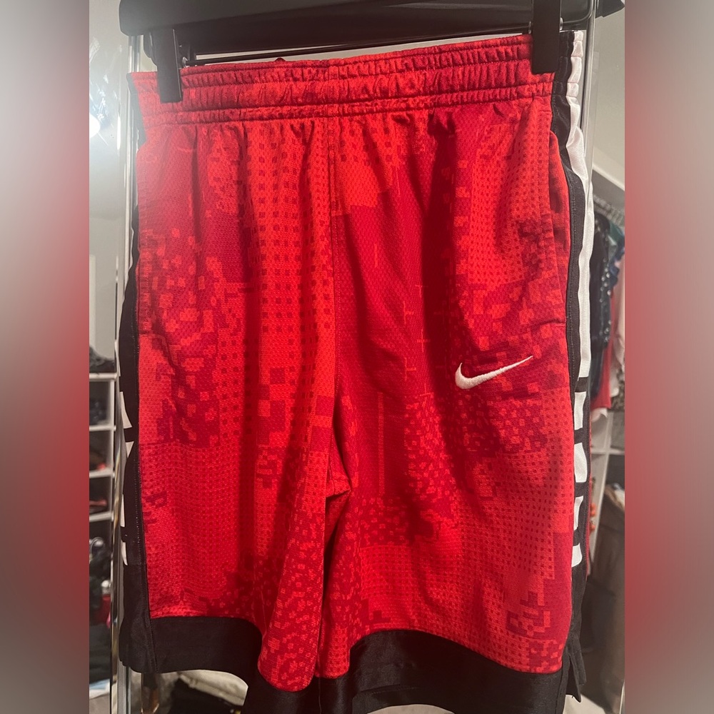 Red Nike shorts, worn once.